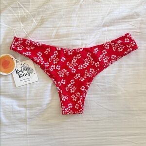 Kulani Kini Cheeky Bikini bottom Aloha Punch Size Medium NWT